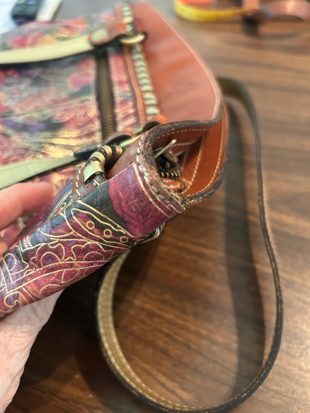 Patricia Nash Multicolor Paisley Shoulder Bag - Picture 9 of 10